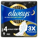 Always Ultra Secure Night Size 4 Pads