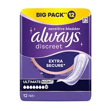 Always Discreet Ultimate Night Pads
