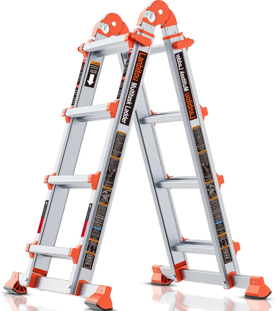Aluminium Household Step Ladder 4 Step Extension