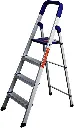 Aluminium Household Step Ladder 4 Step Extension