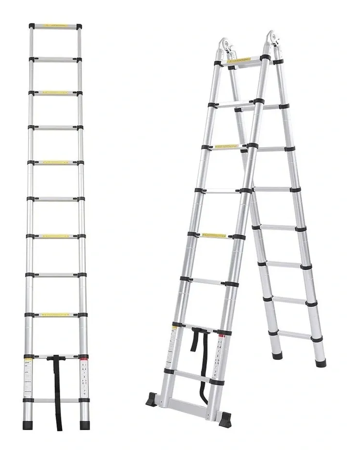 Aluminium Telescopic Ladder Single Side（Silver）