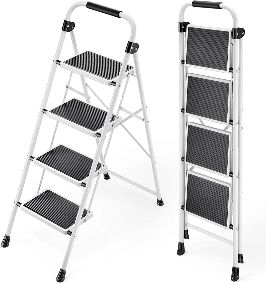 STAINLESS STEEL HOUSEHOLD STEP LADDER 4 STEP