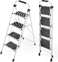 STAINLESS STEEL HOUSEHOLD STEP LADDER 4 STEP