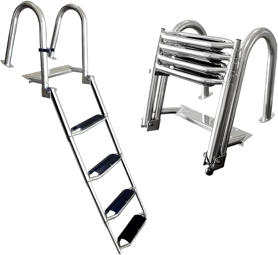 STAINLESS STEEL HOUSEHOLD STEP LADDER 4 STEP