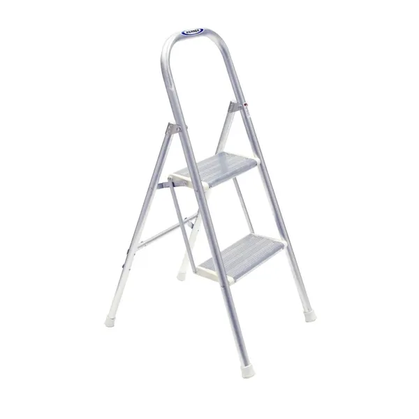 Household Aluminum Ladder; 2 Steps,