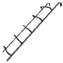 Fire Escape Steel Ladder With Hook