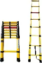 Fiberglass Extension Ladder With Aluminium Steps