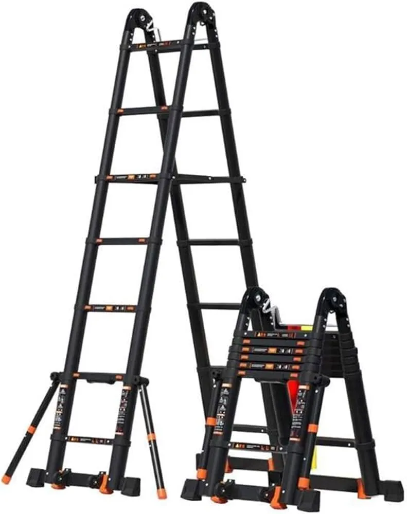 Aluminium Telescopic Ladder  With Hinges