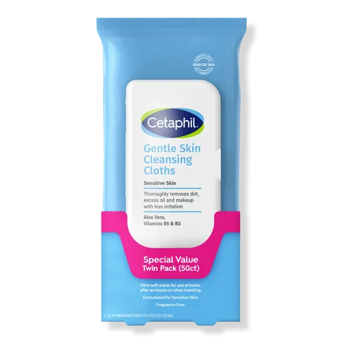 Cetaphil Gentle Skin Cleansing Cloths Twin Pack 25 CT