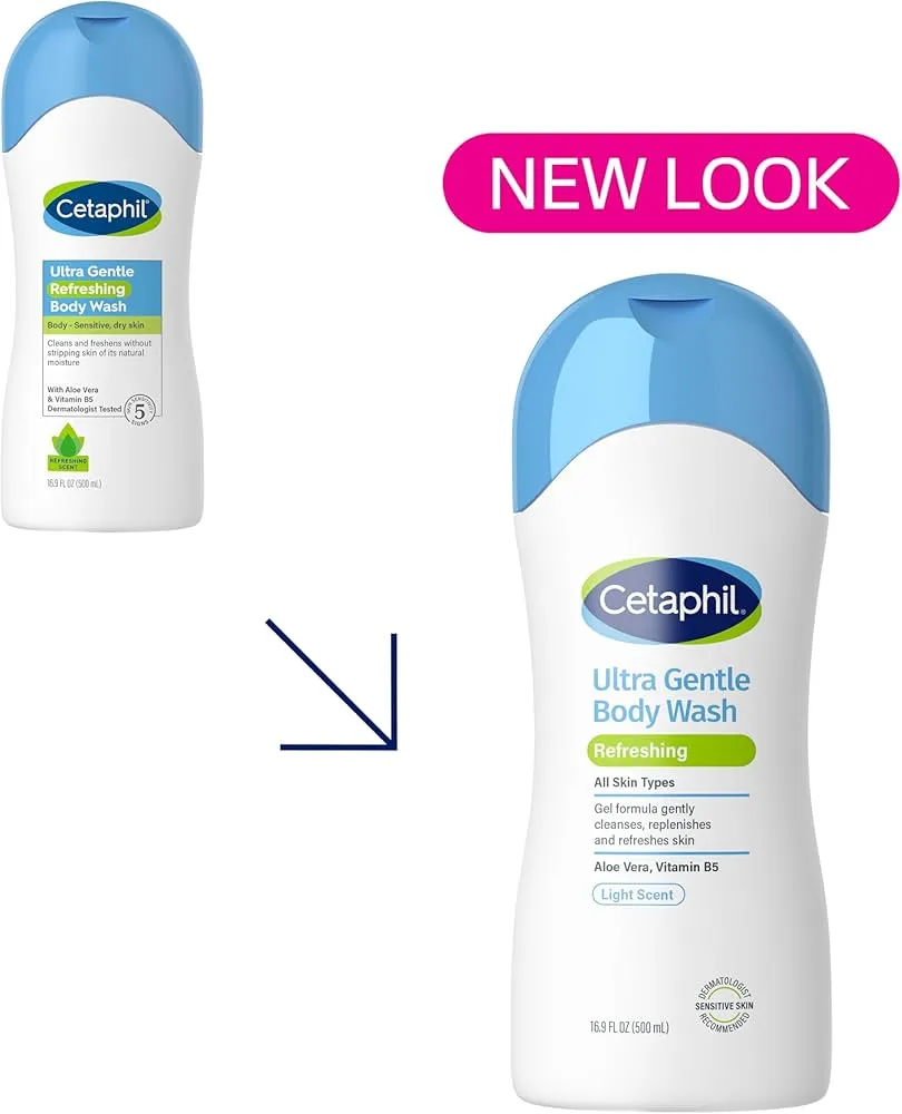 Cetaphil Ultra Gentle Body Wash Efreshing 500ML USA