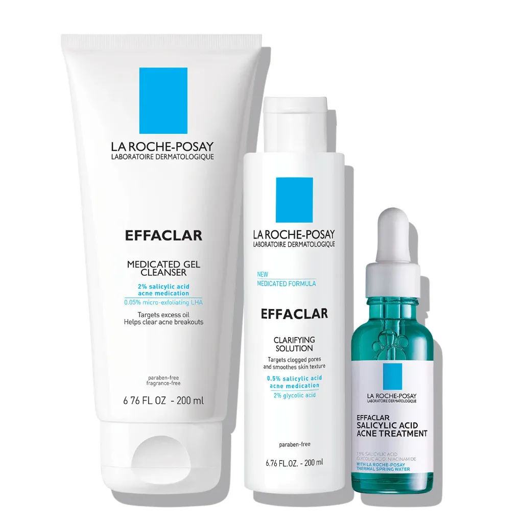LA Roche- Posay(L'OREAL) Effaclar Acne Routine Kit (Oil Control)