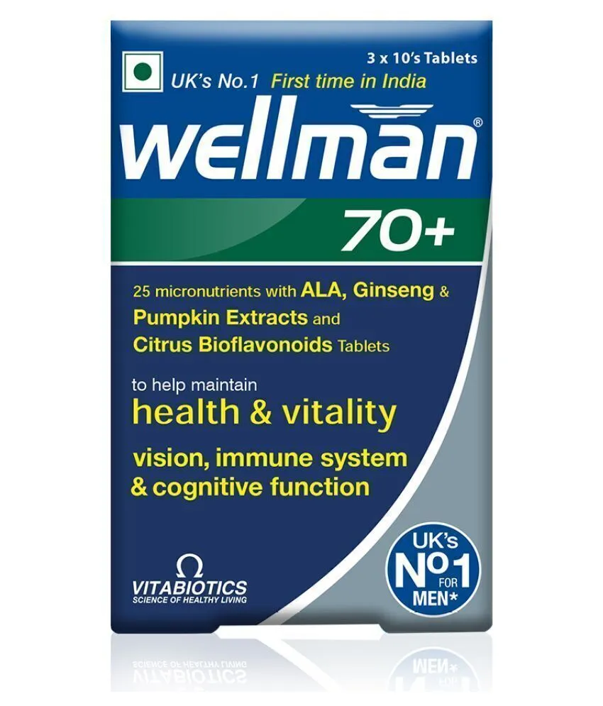Wellman 70+ Tabs 30’s