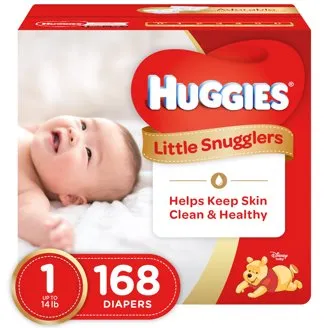 Huggies Pure & Natural S1 New Born 6*32's