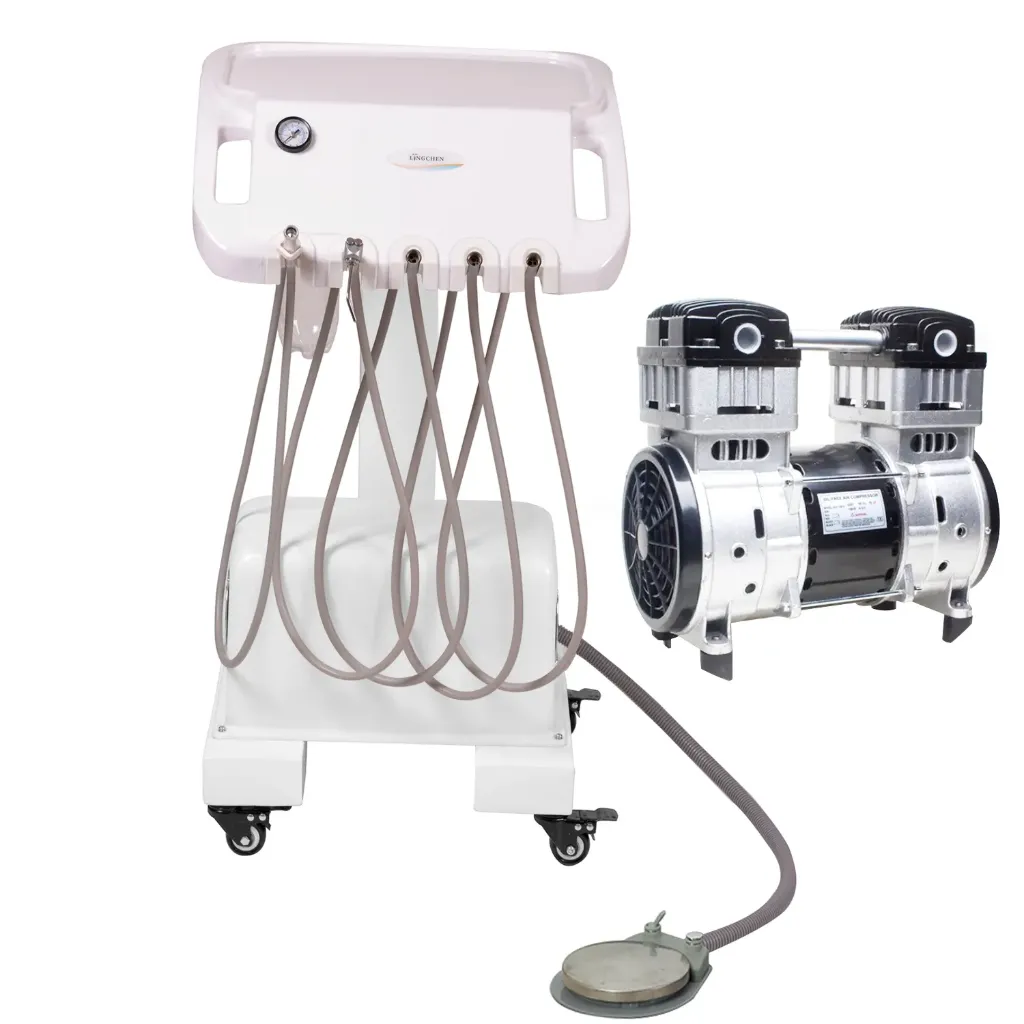 Dental Unit Complete with Compressor – Fully Integrated Dental Treatment System with Built-In Air Supply 