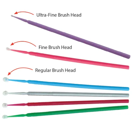 [2450] Brosses micro-applicatrices – Brosses jetables de précision pour usage en laboratoire et clinique