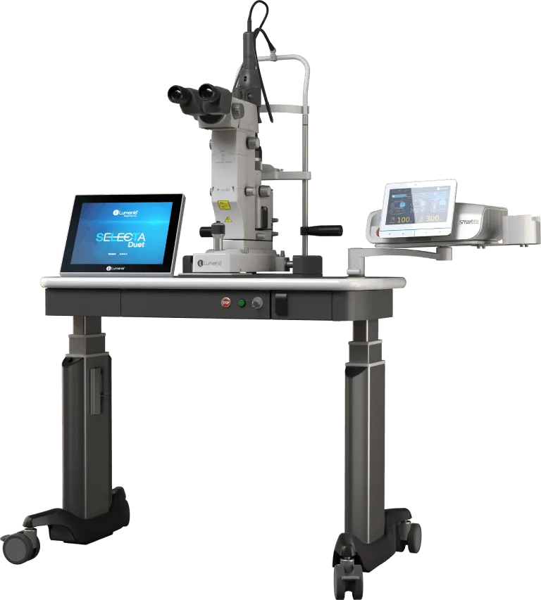 TwinStar – YAG & SLT Laser System with Slit Lamp & Motorized Table | Dual-Function Ophthalmic Laser Workstation