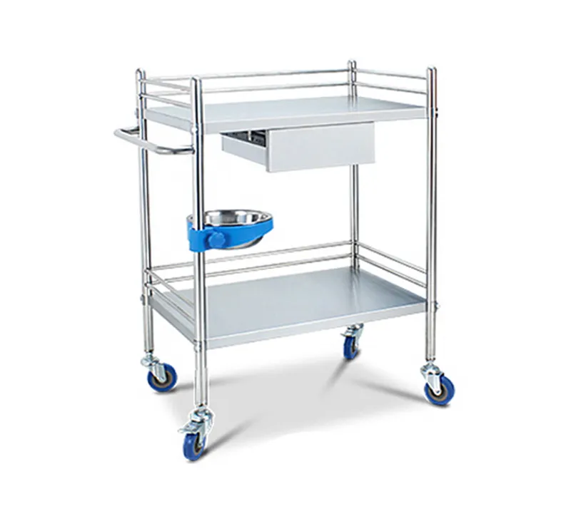 Dressing Trolley – Stainless Steel | Mobile, Hygienic & Designed for Clinical Procedures