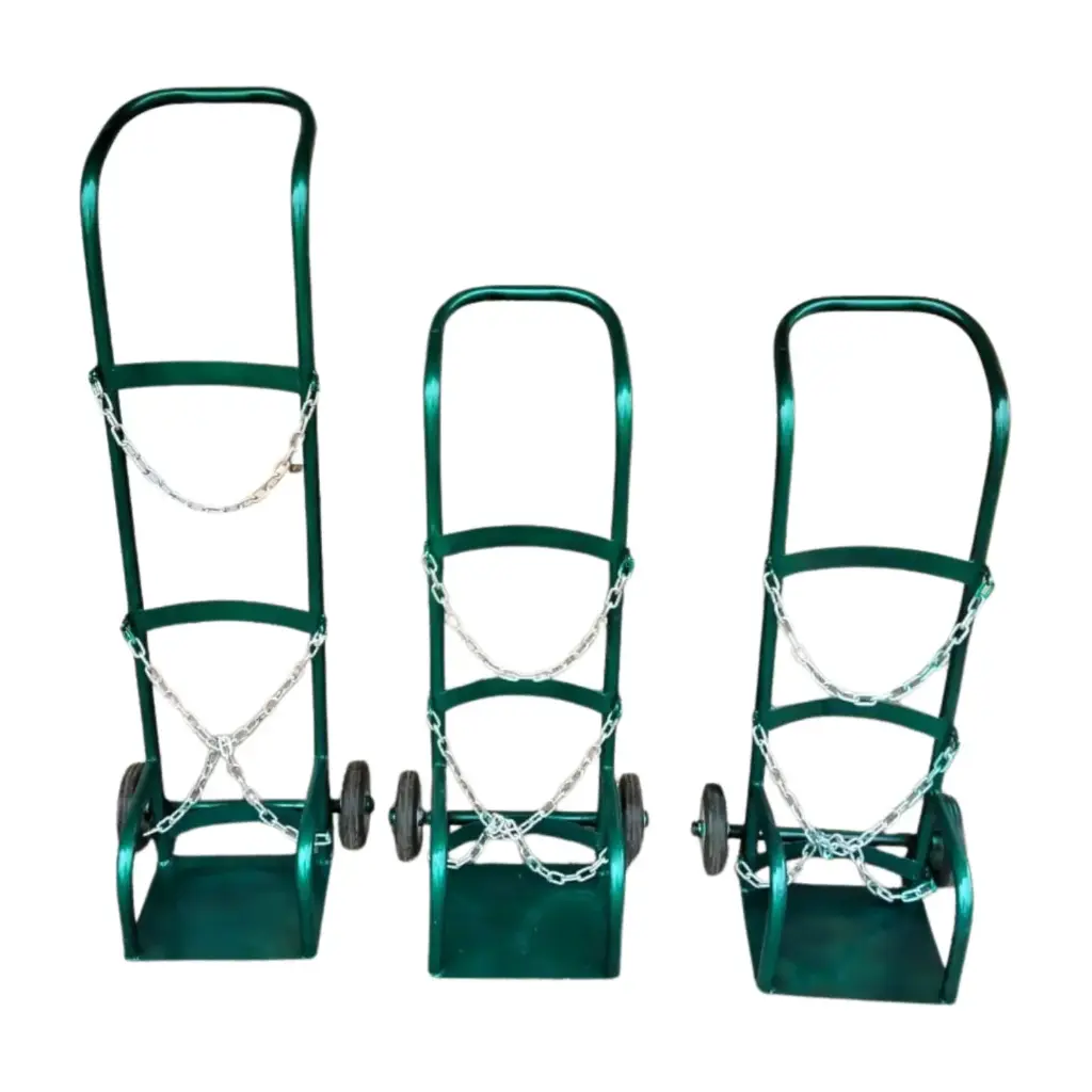 Oxygen Cylinder Trolley – Small | Portable, Stable & Safe Gas Cylinder Transport (With 1.36 m³ Oxygen Cylinder)