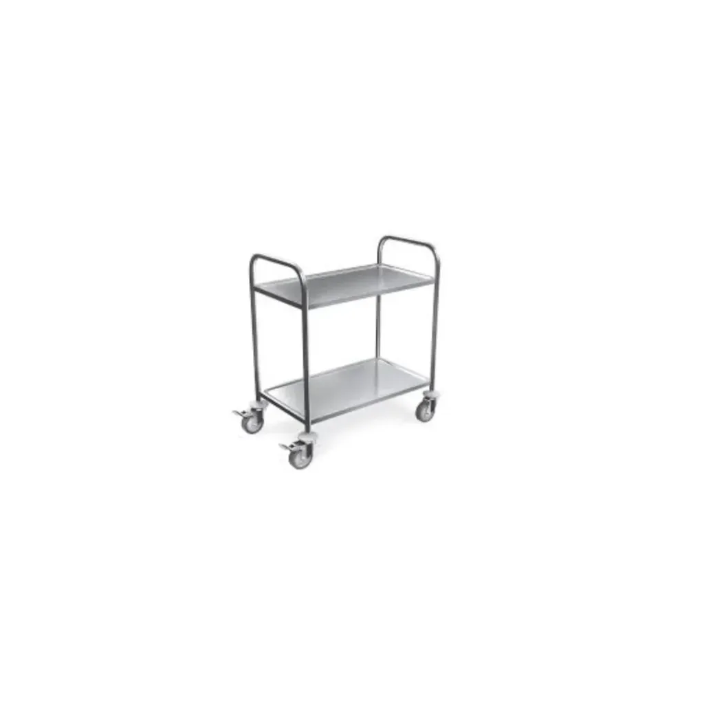 Food Trolley – 2 Shelves | Stainless Steel, Durable & Ideal for Hospital Meal Service