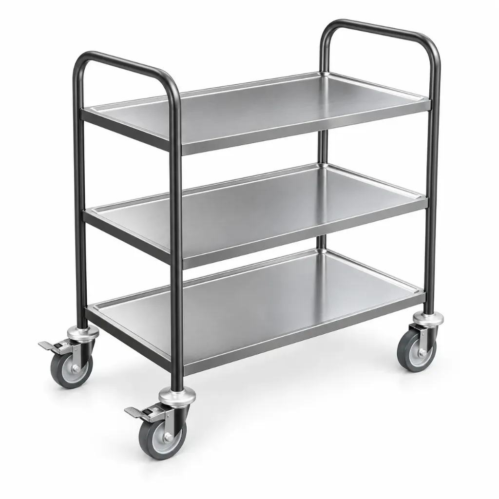 [1450] 3 Shelf Food Trolley