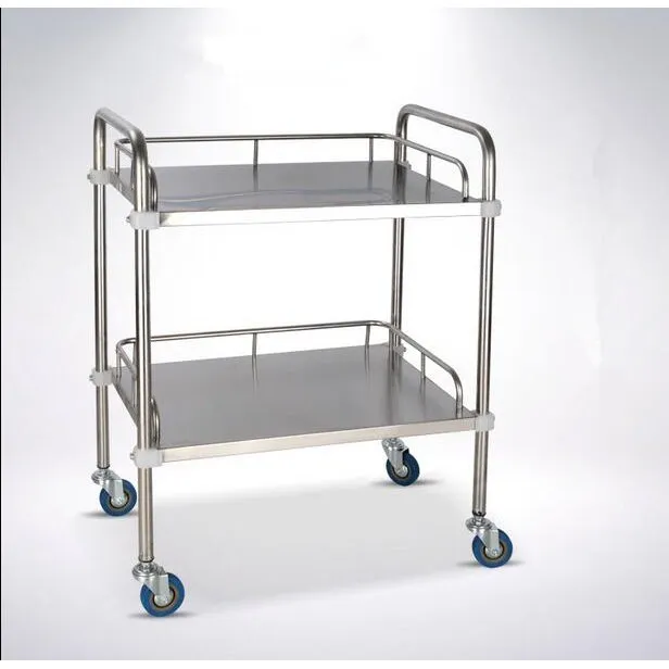 [1828] Instrument Trolley (2 Shelves) – Local | Strong, Affordable & Designed for Daily Clinical Use
