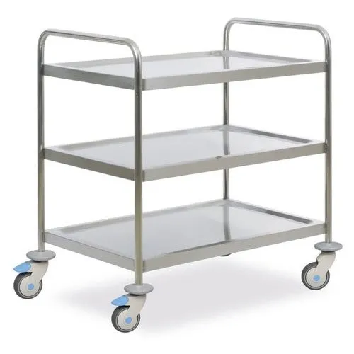 Medicine Trolley – Stainless Steel | Durable, Hygienic & Ideal for Drug Rounds