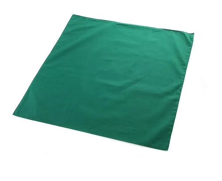 Green towel without hole