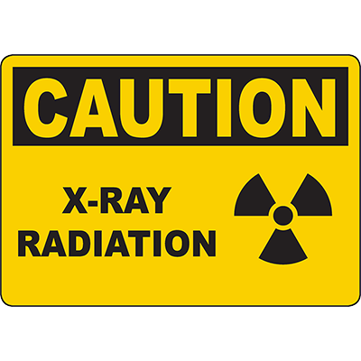 X-ray warning sign