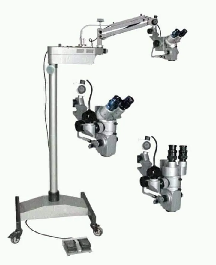 Portable Operation Microscope With Floor Stand (BRILLIANT AA OM 250 – 5 Step LED) – High-Precision Surgical Microscope for Ophthalmic & ENT Procedures 