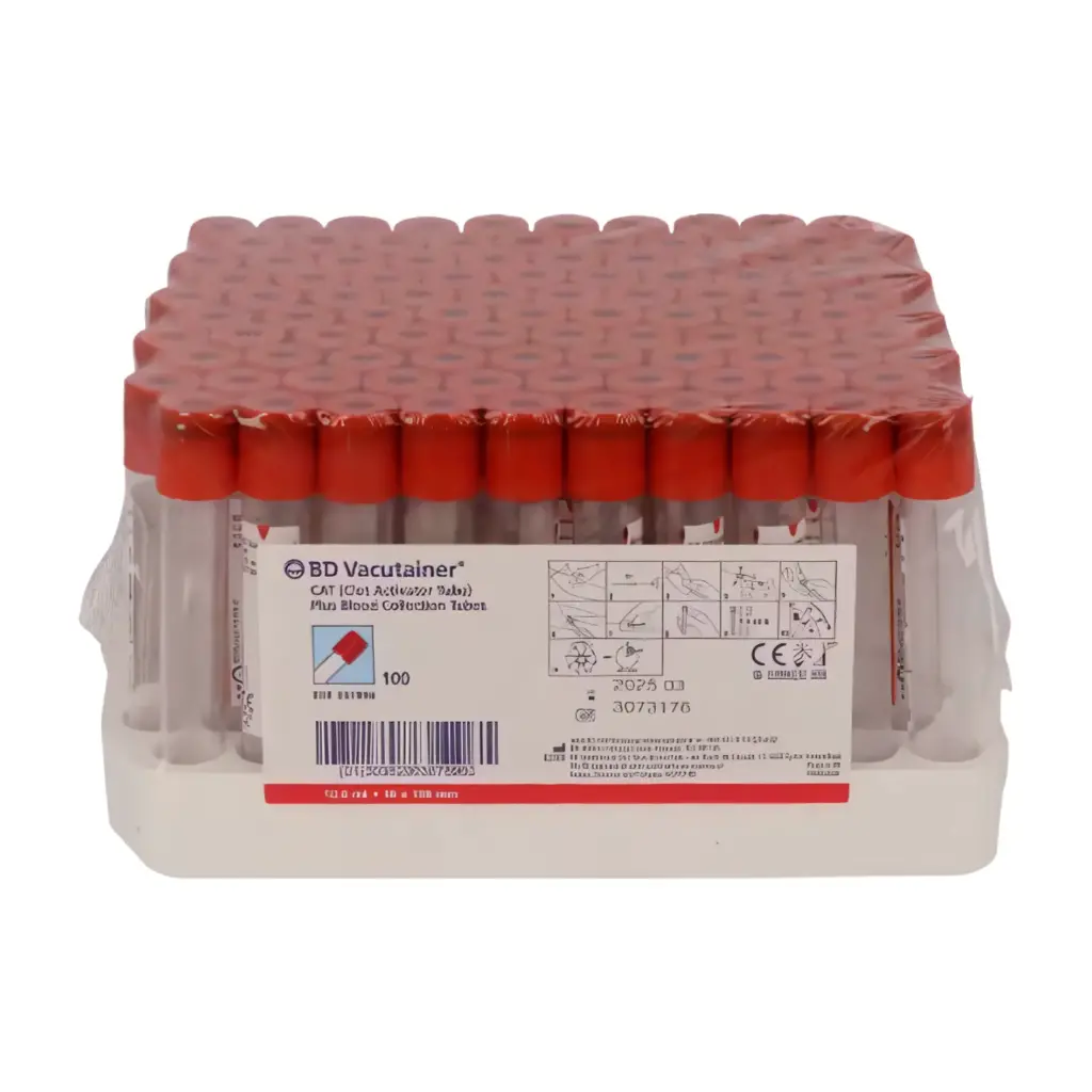 [3390]  Red Top Vacutainer 100'S  with Clot Activator