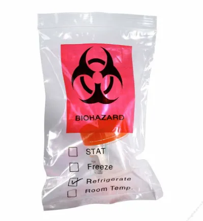 [0395] Sac à spécimens biohazard – Moyen (50) | Sacs de transport d'échantillons médicaux sécurisés et résistants aux fuites