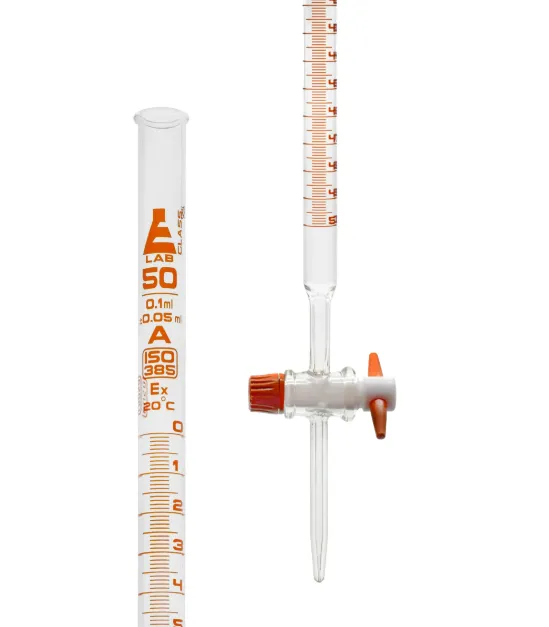 [0558] Burette 50ml – Instrumento de titulação em vidro de alta precisão