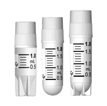 [0835] Cryovials – Frascos criogénicos estéreis com tampa de rosca externa (100) | Armazenamento seguro de amostras a ultra-baixa temperatura