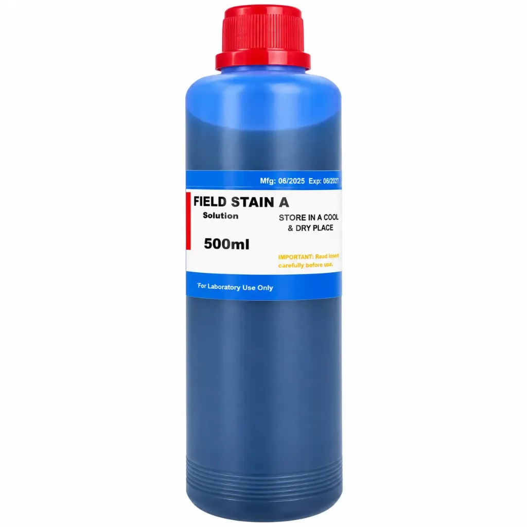 Field Stain A 500ML – Laboratory Staining Reagent for Malaria & Blood Smear Microscopy