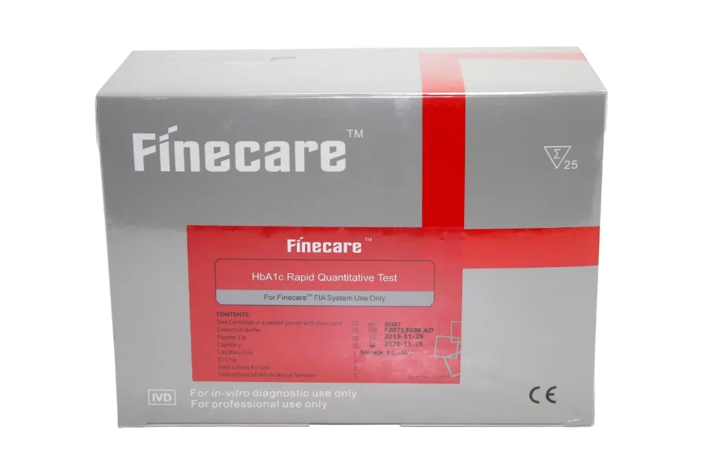 [2058] Finecare™ HbA1c Rapid Test – Diabetes Monitoring Cassette (25 Tests)Test