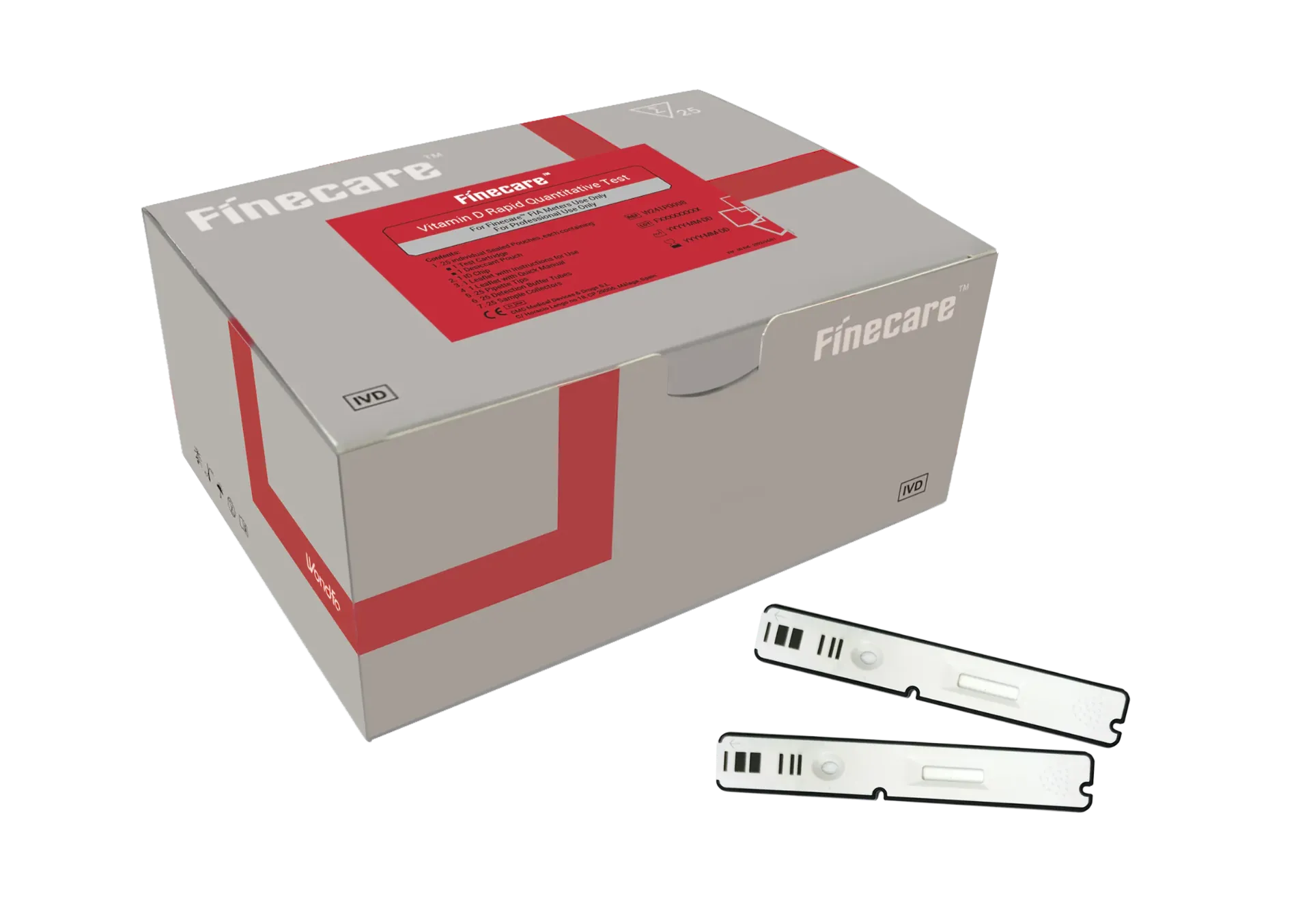 [2080] Finecare™ Vitamin D Rapid Test – 25-OH Vitamin D Screening Cassette (25 Tests)
