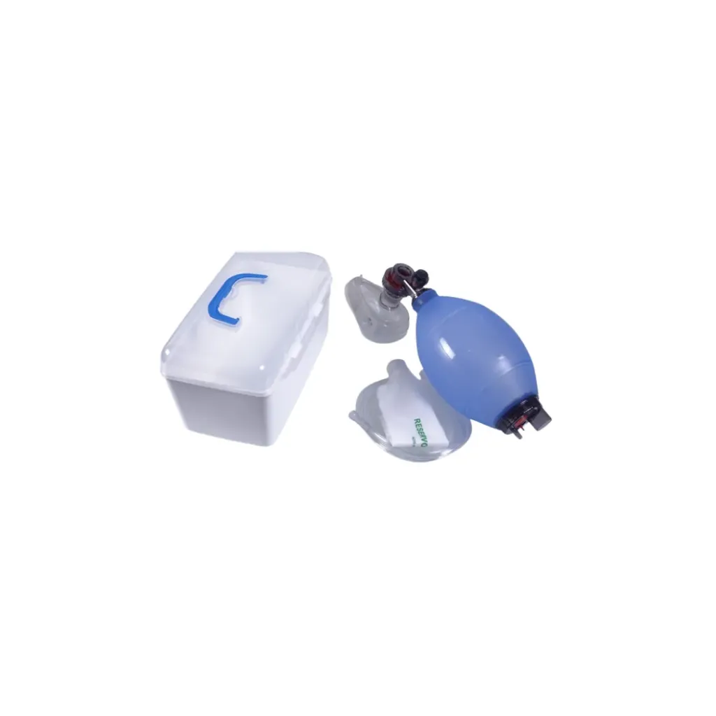 Adult Silicone Ambu Bag – Reusable Manual Resuscitator for Emergency Ventilation & Respiratory Support