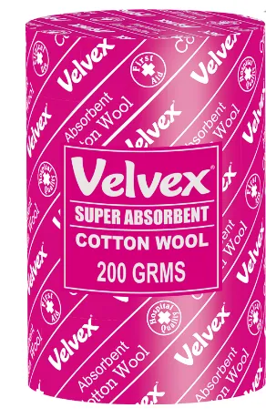 [2703] Cotton Wool 200gms (Velvex) – Soft, Absorbent & Trusted for Medical Care