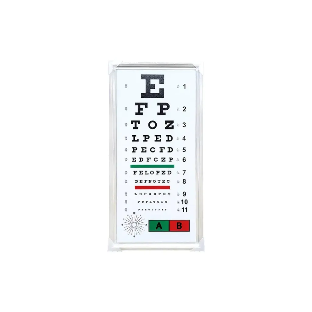 [2180] Tableau de vision LED (optique) – Taille moyenne | Système de test d'acuité visuelle numérique