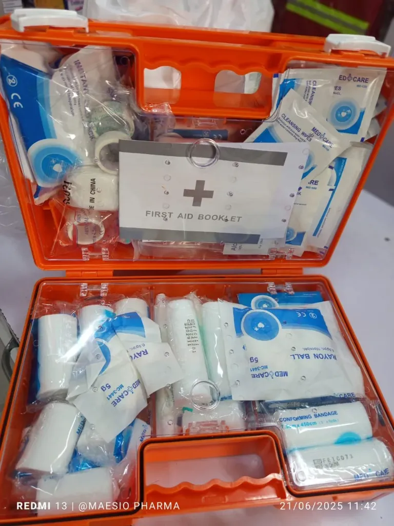 First Aid Kit (Medium) 50 Person – Complete Emergency Medical Kit for Workplace, Home, School & Travel