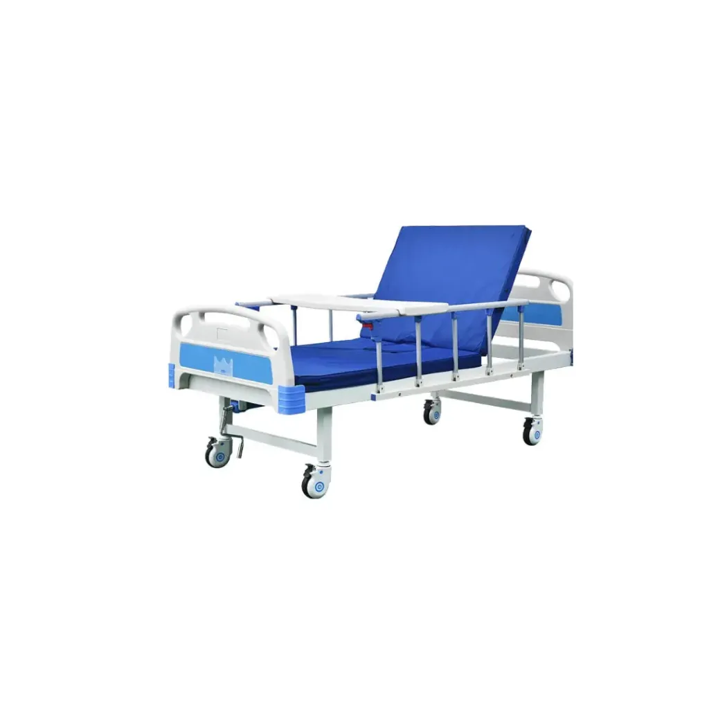 Premium Single Crank Hospital Bed with Mattress – Durable, Comfortable & Easy to Operate 