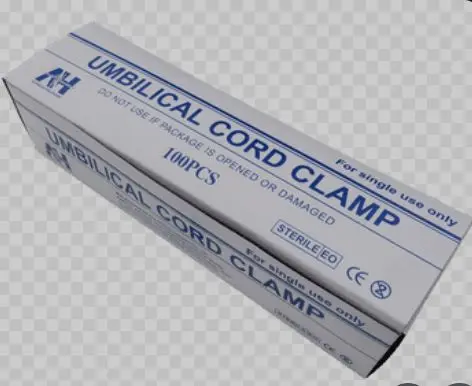 Umbilical Cord Clamps Blue 100 Pcs