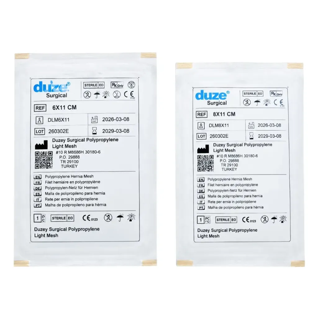 Prolene Hernia Mesh 6 × 11 – Polypropylene Surgical Mesh, 1 Piece
