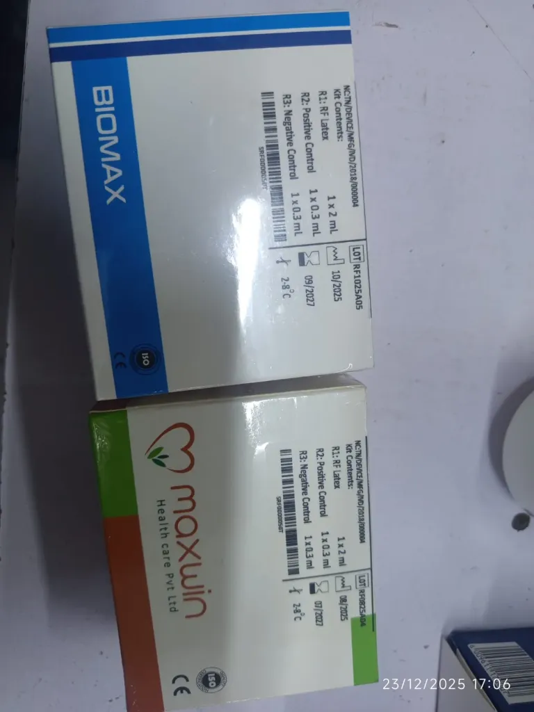 RF Latex Kit (Rheumatoid Factor) – Slide Agglutination Method