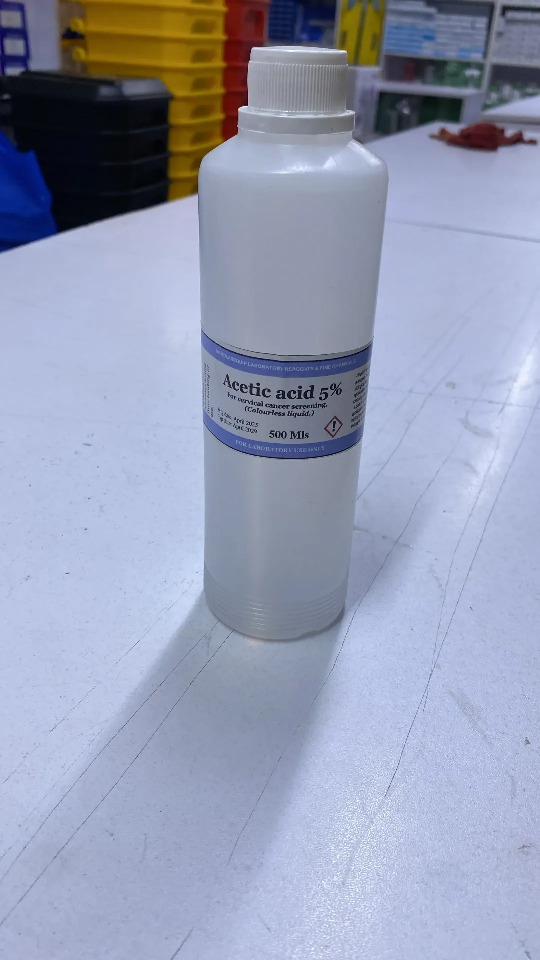 Acetic Acid  500ml 5% For Cervical cancer screening