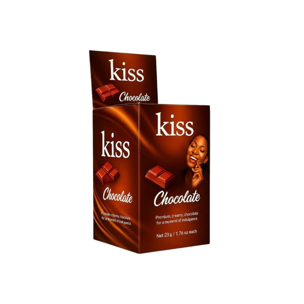 Kiss Chocolate Condoms 24 × 3’s – Chocolate-Flavoured Lubricated Condoms (OTC)