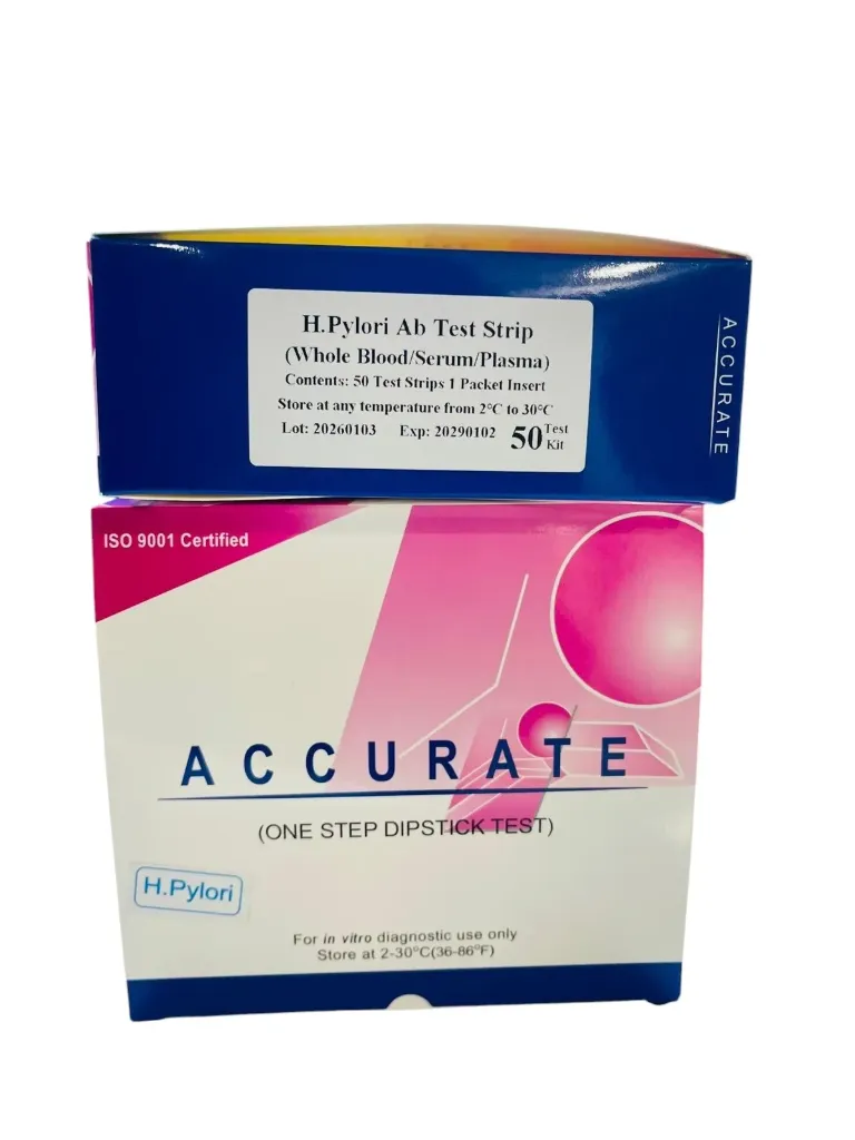H. pylori Ab Test Kit 25’s (Accurate) – Rapid Antibody Detection
