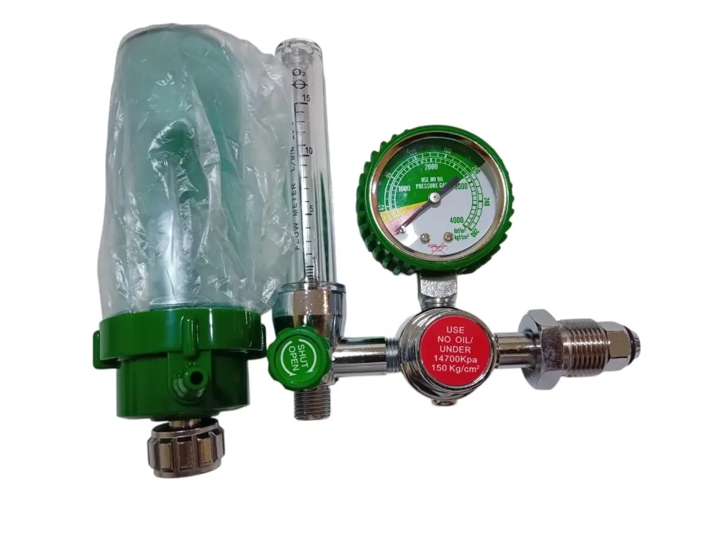 Oxygen Regulator Side Flow