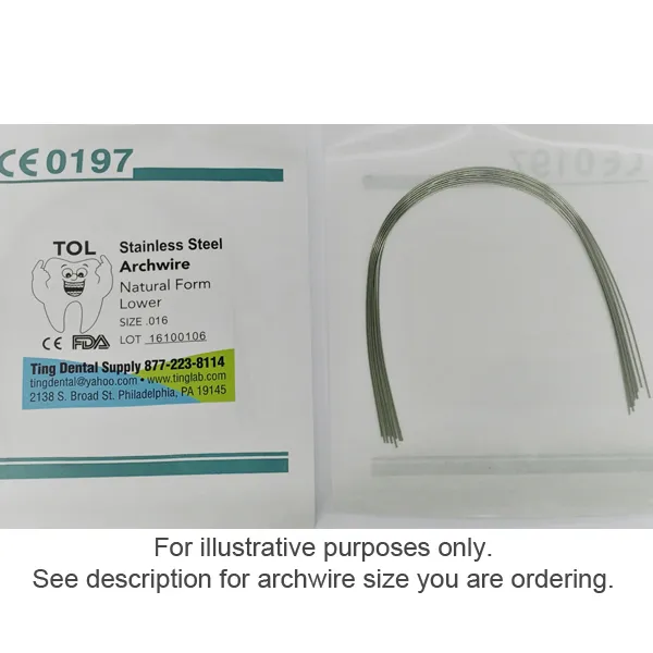 Archwire 0.16 SS – Stainless Steel Orthodontic Arch Wire