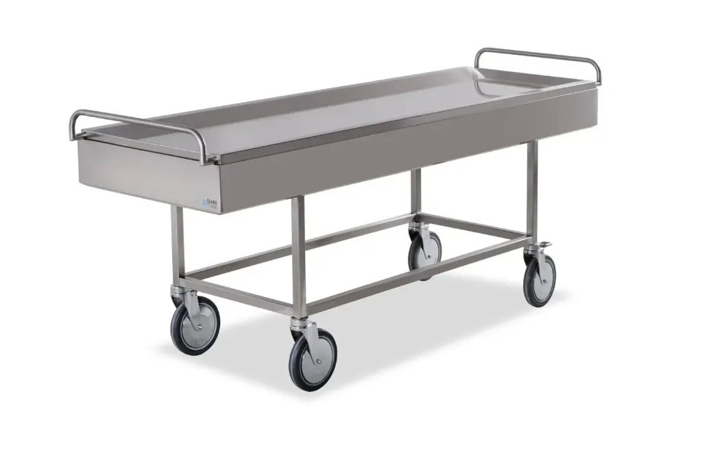 Body Transportation Trolley – Heavy-Duty, Hygienic & Designed for Safe Mortuary Transfer